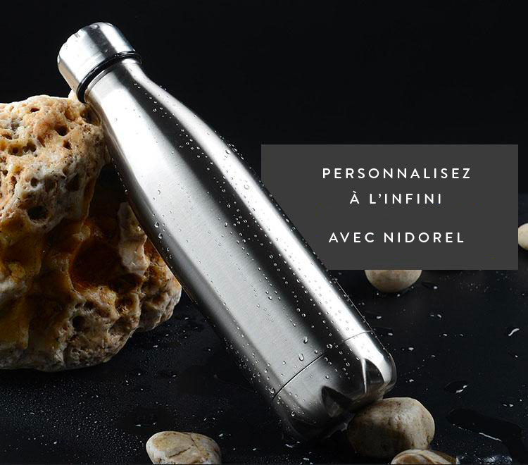 Bouteille en acier inoxydable - Nidorel